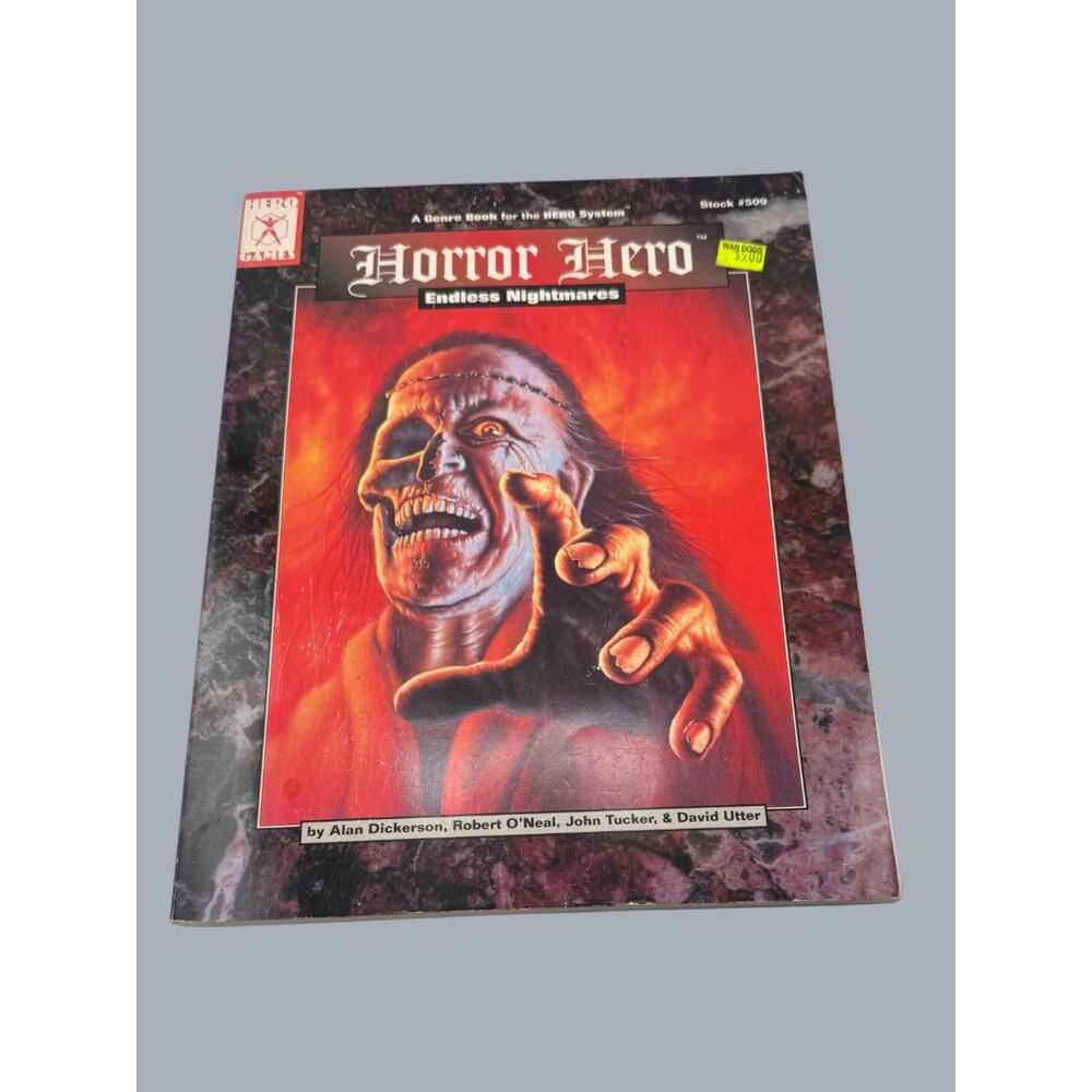 Horror Hero Endless Nightmares HERO System Genre Book 1994 Hero Games #509